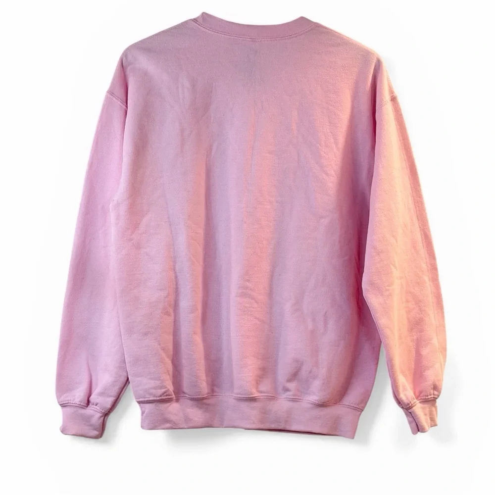Nirvana Pink Tie‑Dye Smiley Face Crewneck Sweatshirt NWT M - Picture 2 of 4